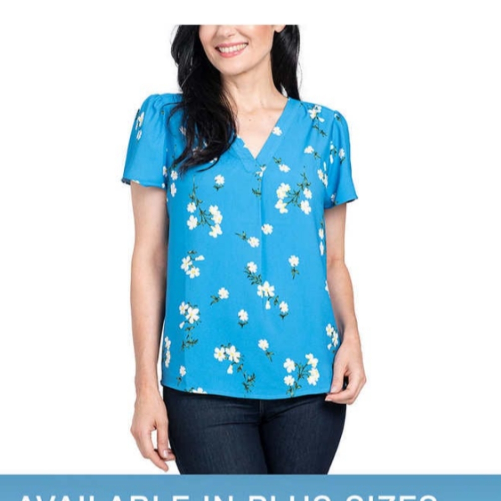 Hilary radley ladies v neck blouse